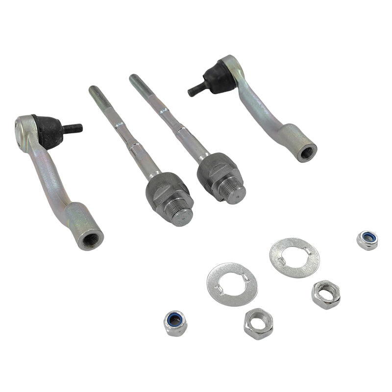 4 Pcs Front Inner & Outter Tie Rod End Fit For Nissan X-Trail T31 FWD AWD 2007-2013