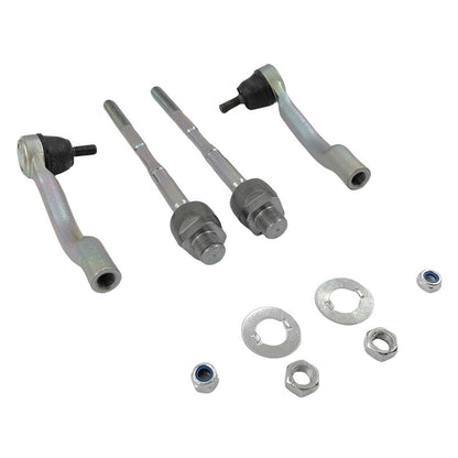 4 Pcs Front Inner & Outter Tie Rod End Fit For Nissan X-Trail T31 FWD AWD 2007-2013