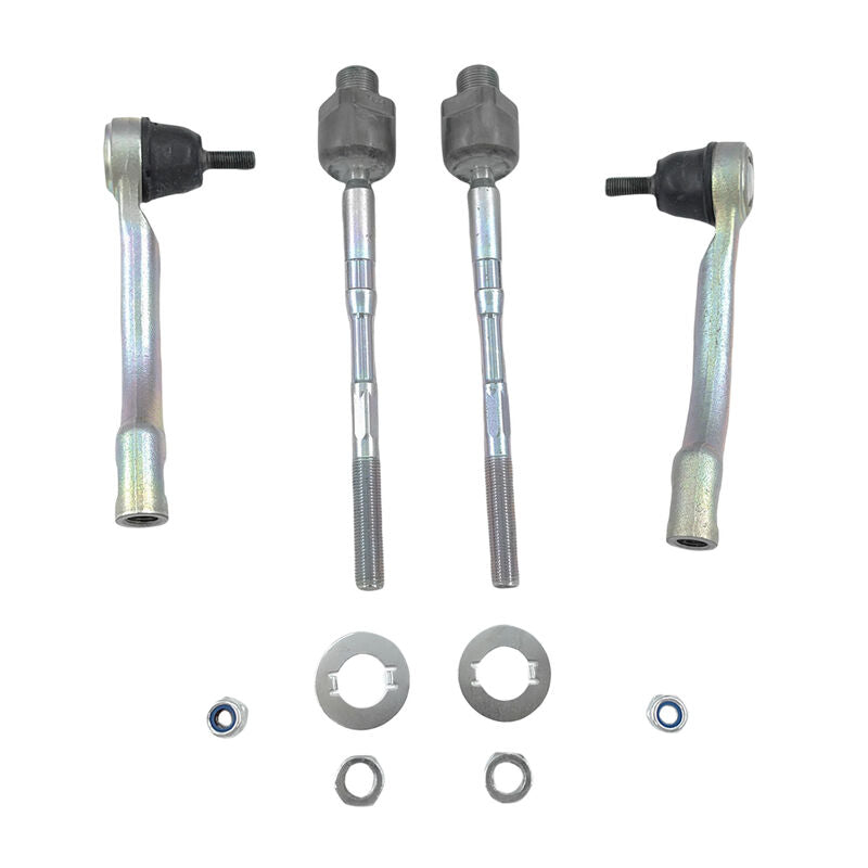 4 Pcs Front Inner & Outter Tie Rod End Fit For Nissan X-Trail T31 FWD AWD 2007-2013