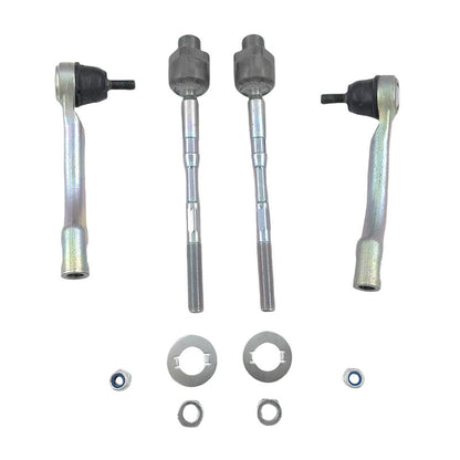 4 Pcs Front Inner & Outter Tie Rod End Fit For Nissan X-Trail T31 FWD AWD 2007-2013