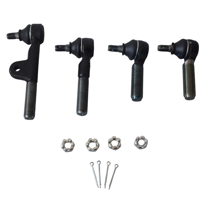 Steering Tie Rod End Kit Relay Rod Set Fit For Landcruiser 80 Series HZJ80R HDJ80R