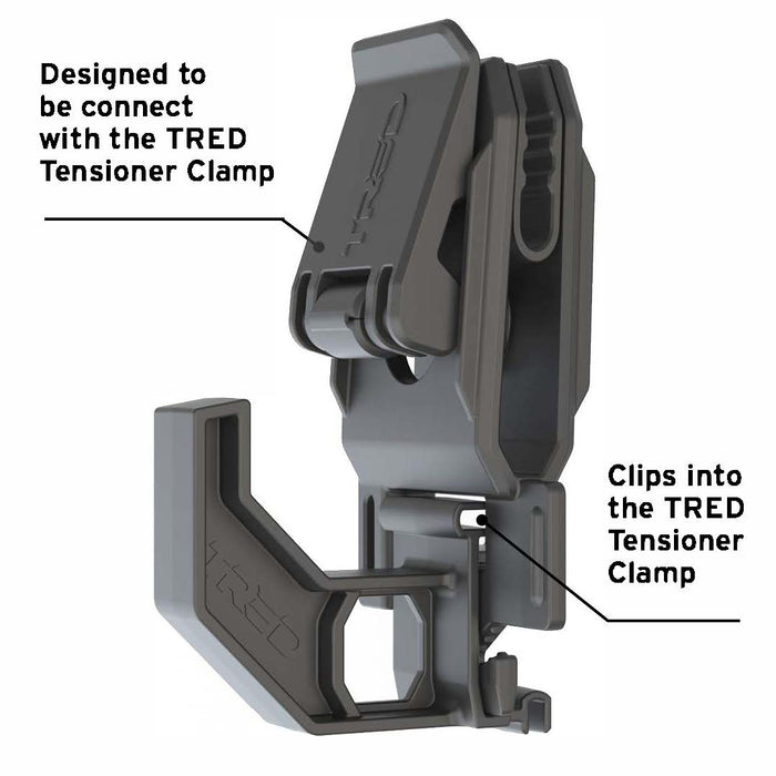 TRED GT TENSIONER CLAMPS WITH ACCESSORY HOOKS - PAIR $50.00