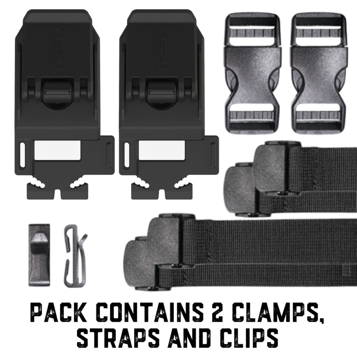 TRED GT TENSIONER CLAMPS WITH ACCESSORY HOOKS - PAIR $50.00