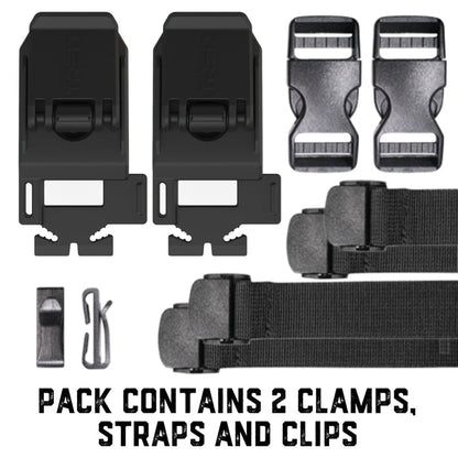 TRED GT TENSIONER CLAMPS WITH ACCESSORY HOOKS - PAIR $50.00