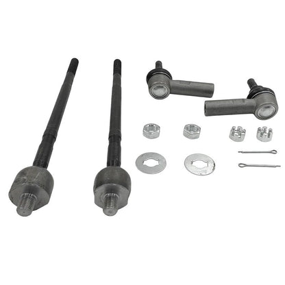 4Pcs Outer Tie Rod End Front Rack End Fit For Toyota Echo Yaris NCP13 2000-ON