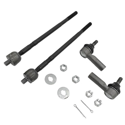 4Pcs Outer Tie Rod End Front Rack End Fit For Toyota Echo Yaris NCP13 2000-ON
