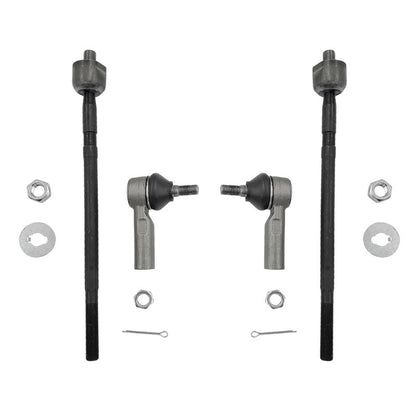 4Pcs Outer Tie Rod End Front Rack End Fit For Toyota Echo Yaris NCP13 2000-ON