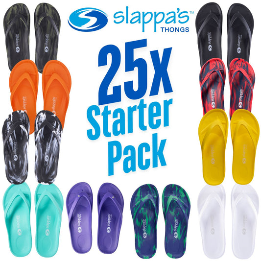 Slappas Thongs - 25x Mix Starter Pack
