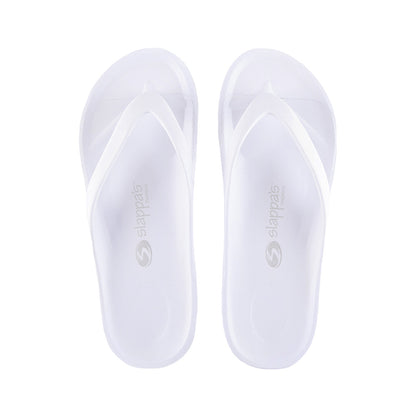 Slappa's Arch Support Thongs - White
