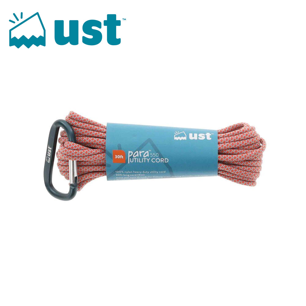 UST Para Cord 550 30ft - Orange & Grey