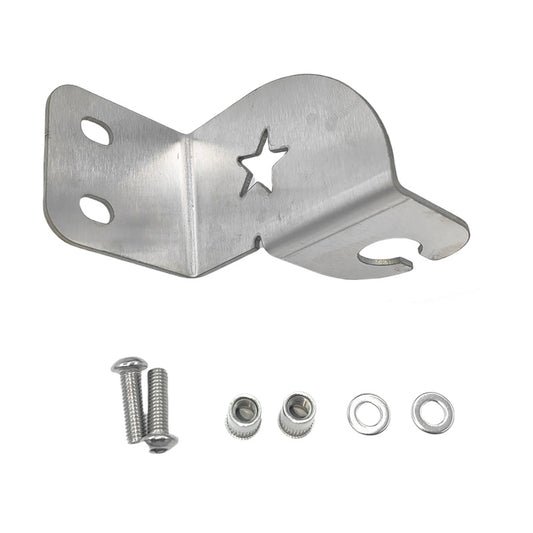 Rear Bonnet Hinge UHF Mount Antenna Bracket Fit For 76 Series LH 2mm Stainless Steel