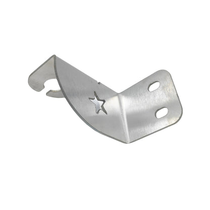 Rear Bonnet Hinge UHF Mount Antenna Bracket Fit For 76 Series LH 2mm Stainless Steel