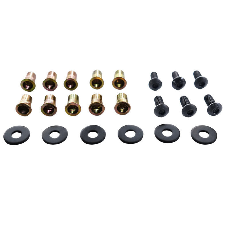 2 Pcs Front & Rear Black Steel Adjustable UTE Tub Ladder Rack Roll Bar