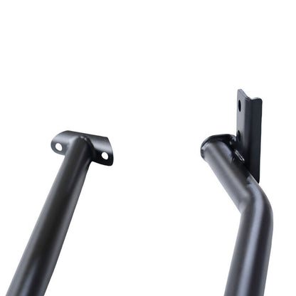 2 Pcs Front & Rear Black Steel Adjustable UTE Tub Ladder Rack Roll Bar