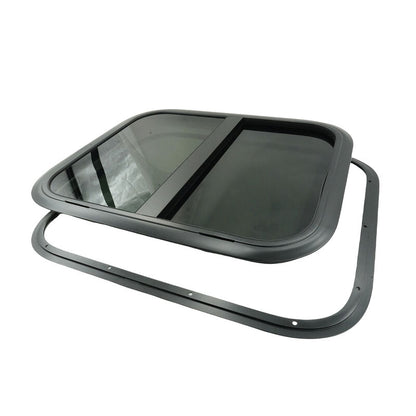 Caravan Sliding Window 600x500mm Fit For UTE Canopies RV Caravans Motor Homes Horse Floats 30-90mm Caravan Wall Thickness