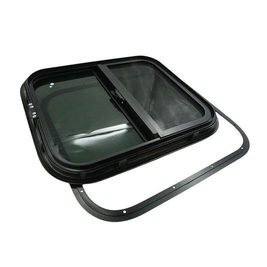 Caravan Sliding Window 600x500mm Fit For UTE Canopies RV Caravans Motor Homes Horse Floats 30-90mm Caravan Wall Thickness