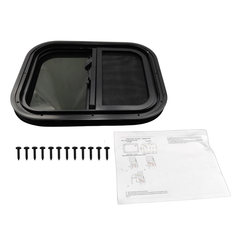 Caravan Sliding Window 500 x 400mm Fit For UTE Canopies RV Caravans Motor Homes Horse Floats