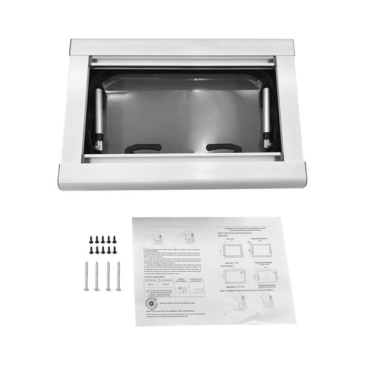 RV Caravan Push Out Flat Window Rounded Corner 350x500mm Fit For RVs Campers Mobile Homes