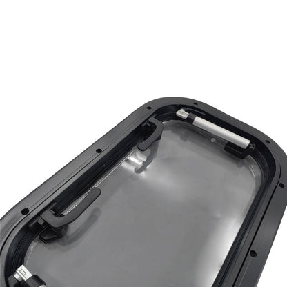 RV Caravan Push Out Flat Window Rounded Corner 350x500mm Fit For RVs Campers Mobile Homes