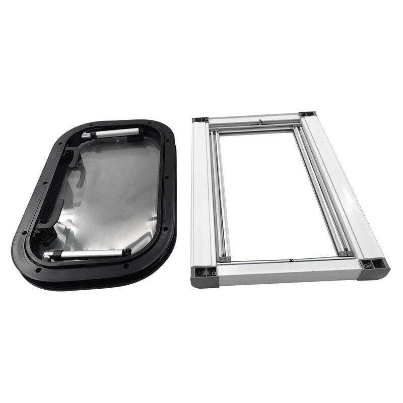 RV Caravan Push Out Flat Window Rounded Corner 350x500mm Fit For RVs Campers Mobile Homes