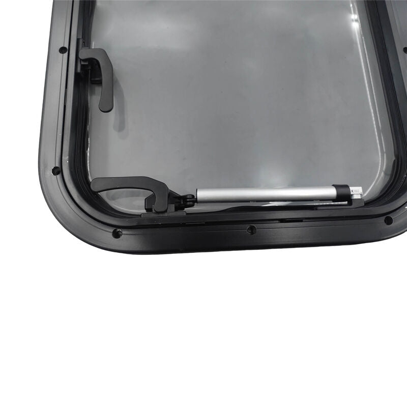 450mm x 900mm RV Caravan Push Out Flat Window Locking Handle & Strut Attachment