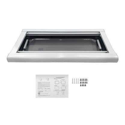 RV Caravan Push Out Flat Window Rounded Corner 300x700mm Fit For RVs Campers Mobile Homes