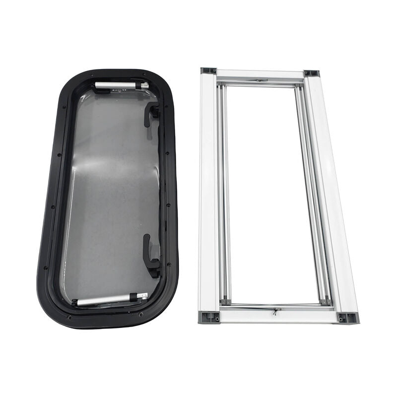 RV Caravan Push Out Flat Window Rounded Corner 300x700mm Fit For RVs Campers Mobile Homes