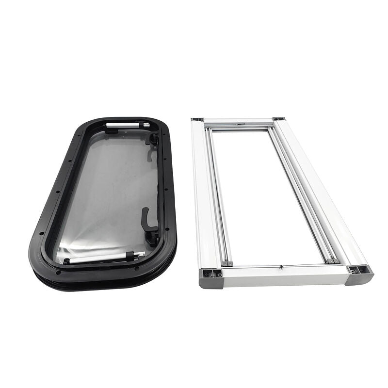 RV Caravan Push Out Flat Window Rounded Corner 300x700mm Fit For RVs Campers Mobile Homes
