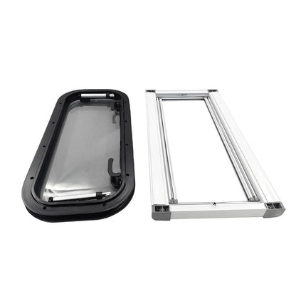 RV Caravan Push Out Flat Window Rounded Corner 300x700mm Fit For RVs Campers Mobile Homes