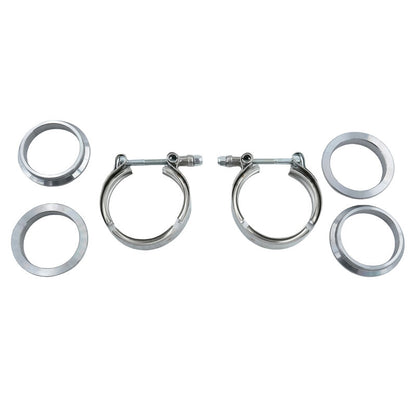 2 Inch V-Band Clamp Flange Kit Fit For Muffler Automobile Exhaust Pipe Pipe Connection Turbocharger