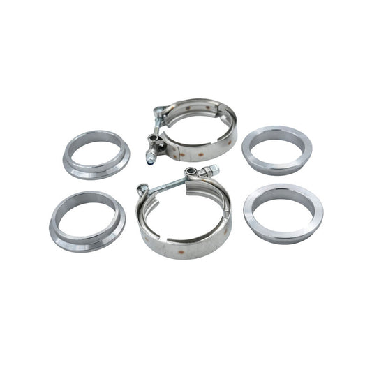 2 Inch V-Band Clamp Flange Kit Fit For Muffler Automobile Exhaust Pipe Pipe Connection Turbocharger