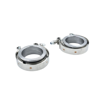 2 Inch V-Band Clamp Flange Kit Fit For Muffler Automobile Exhaust Pipe Pipe Connection Turbocharger