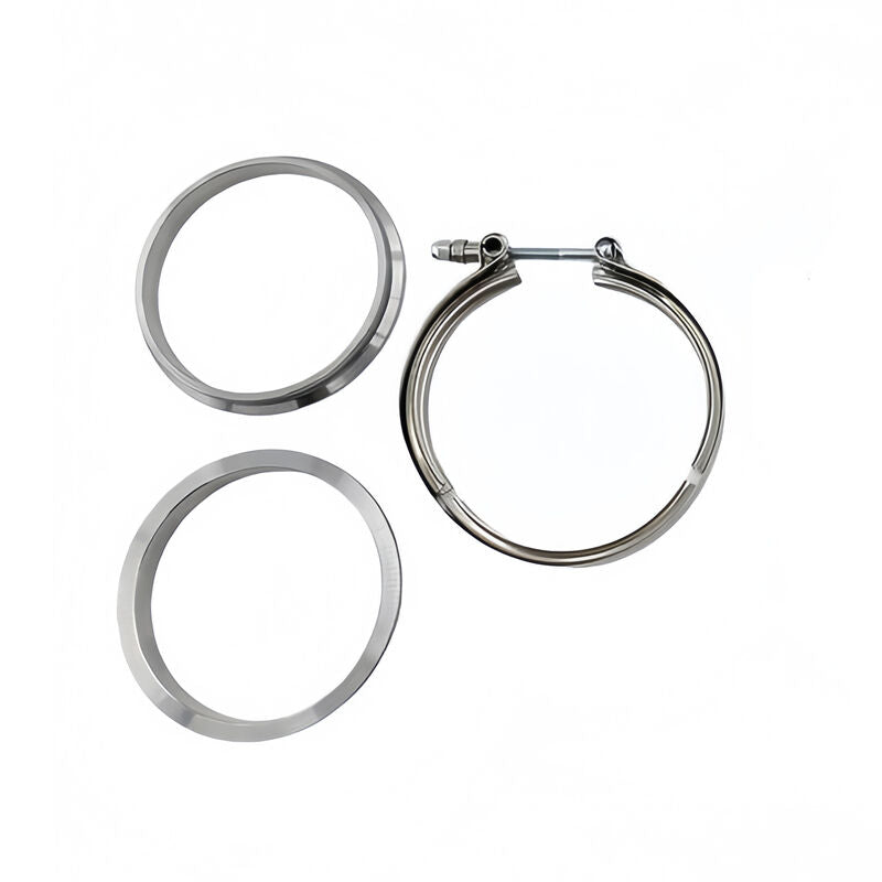 1 Pcs 4" Inch 102mm V-Band Clamps 304 Stainless Steel Flange Exhaust Pipe Tailpipe