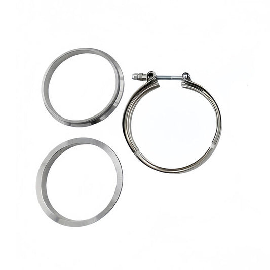 1 Pcs 4" Inch 102mm V-Band Clamps 304 Stainless Steel Flange Exhaust Pipe Tailpipe
