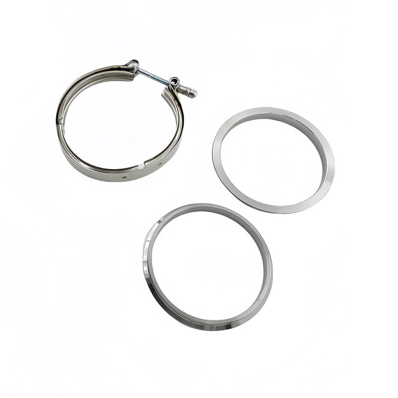 1 Pcs 4" Inch 102mm V-Band Clamps 304 Stainless Steel Flange Exhaust Pipe Tailpipe