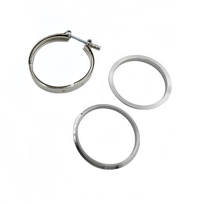 1 Pcs 4" Inch 102mm V-Band Clamps 304 Stainless Steel Flange Exhaust Pipe Tailpipe