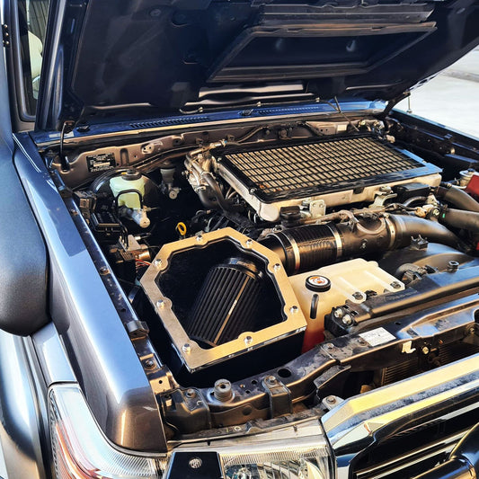 Toyota Landcruiser VDJ76-79 Series Alloy Airbox to suit Safari Armax Snorkel