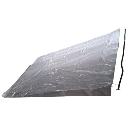 14 Ft Awning Vinyl Replacement Fabric Gray Fade Caravan Roll Out Awning 4.01m x 2.5m