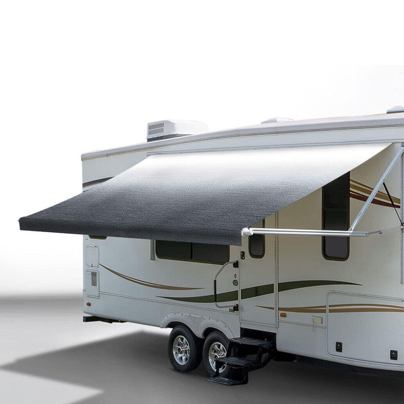 15Ft Awning Vinyl Replacement Fabric Gray Fade Caravan Roll Out Awning 4.32m x 2.5m