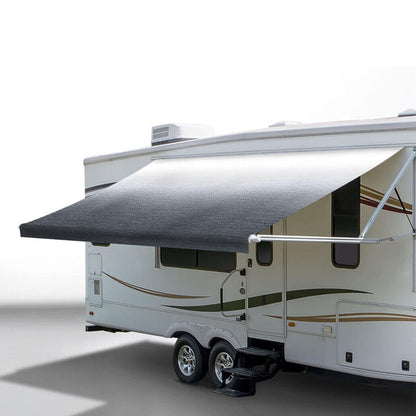 15Ft Awning Vinyl Replacement Fabric Gray Fade Caravan Roll Out Awning 4.32m x 2.5m