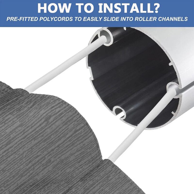 20 Ft Gray Fade Awning Vinyl Replacement Fabric Caravan Roll Out Awning