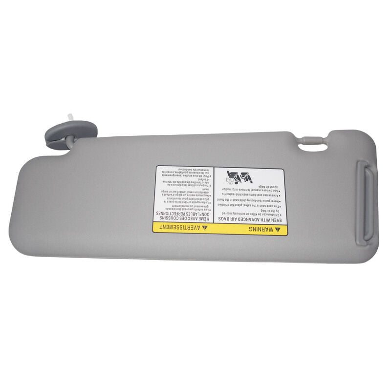 Right Hand Side Sun Visor Gray Fit For Toyota Kluger 2008-2013 With Vanity Light Extended Pad