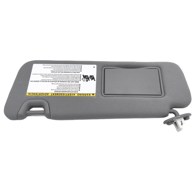 Sun Visor W/ Vanity Light Gray Left Hand Side Fit For Toyota Kluger Highlander 2010-2021 743200E070B0