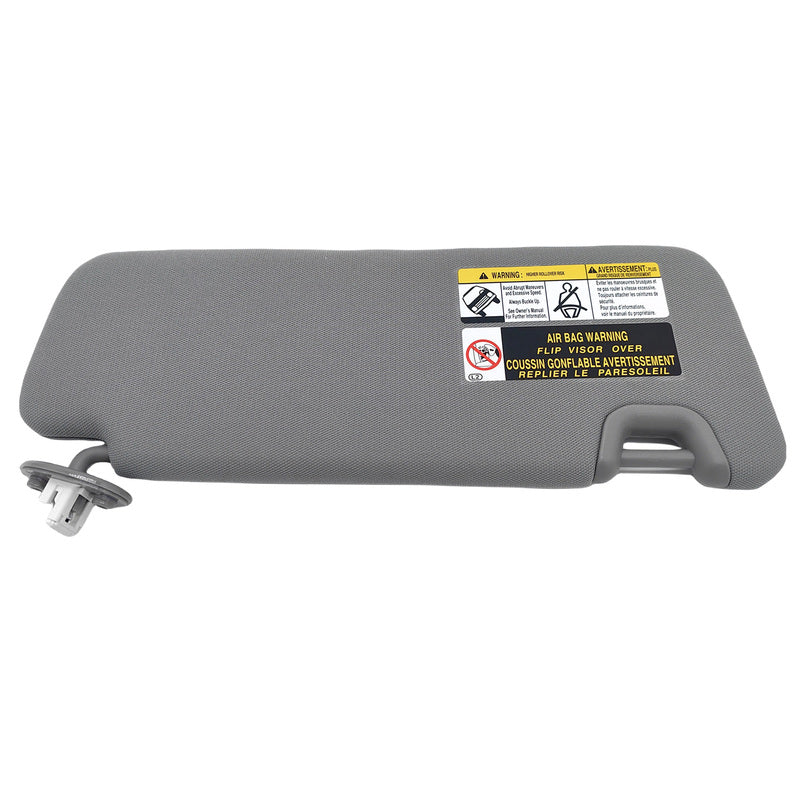 Sun Visor W/ Vanity Light Gray Left Hand Side Fit For Toyota Kluger Highlander 2010-2021 743200E070B0