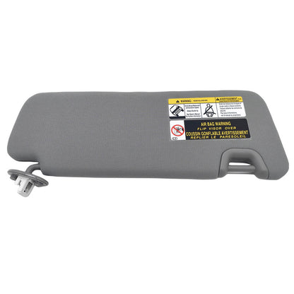Sun Visor W/ Vanity Light Gray Left Hand Side Fit For Toyota Kluger Highlander 2010-2021 743200E070B0
