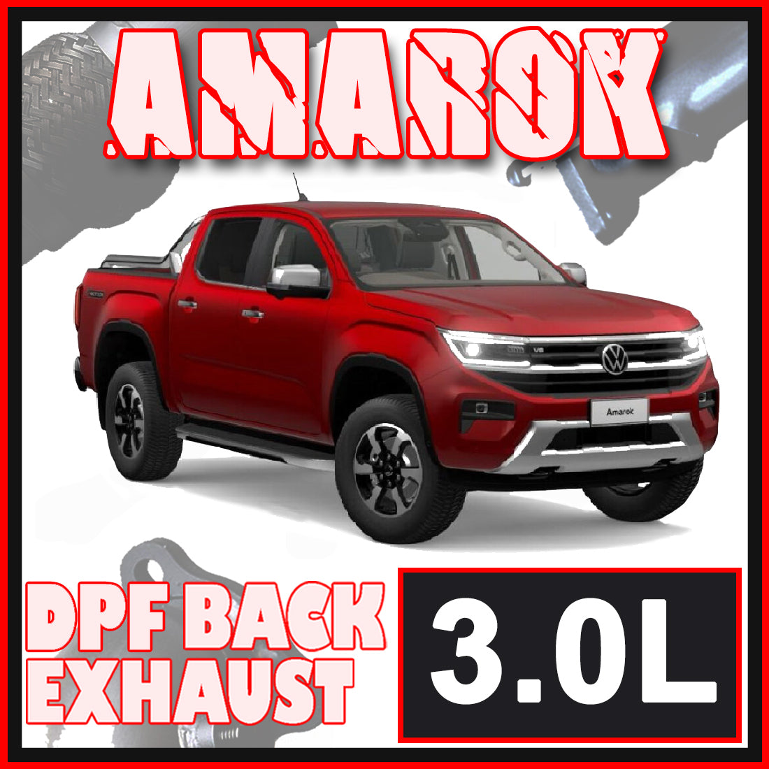 Volkswagen Amarok Exhaust 3L V6 TD DPF Back Systems