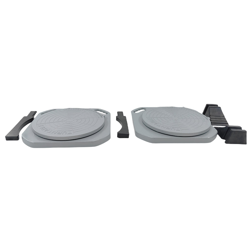 2 Pcs Car Front End Wheel Alignment Turntable Turn Plates With Transition Block Tool