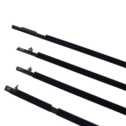 4 Pcs Window Door Belt Weather Strips Fit For Honda Civic 2006-2011 Weatherstrip Black