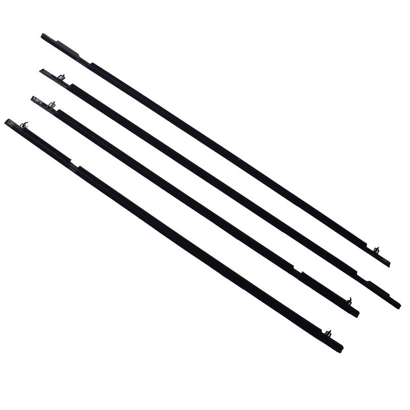4 Pcs Window Door Belt Weather Strips Fit For Honda Civic 2006-2011 Weatherstrip Black