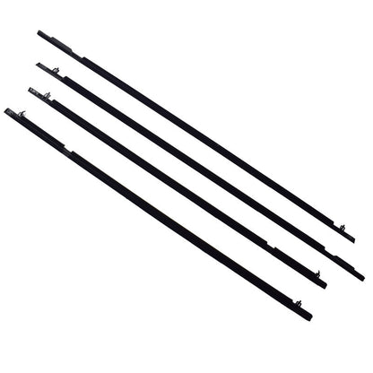 4 Pcs Window Door Belt Weather Strips Fit For Honda Civic 2006-2011 Weatherstrip Black